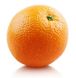 Orange citrus fruit isolated on white