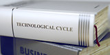 Book Title on the Spine - Technological Cycle. 3d