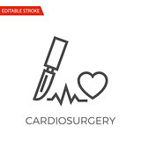 Cardio Surgery Vector Icon