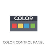 Color Control Panel Icon Vector
