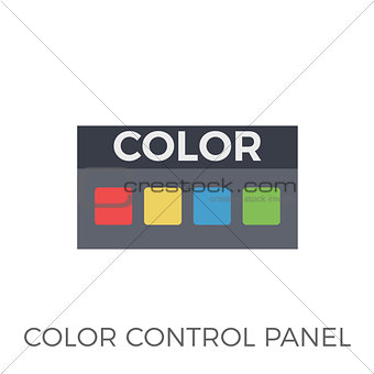 Color Control Panel Icon Vector