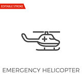 Emergency Helicopter Vector Icon