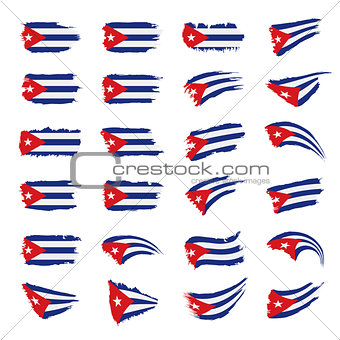 Cuba flag, vector illustration