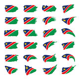 Namibia flag, vector illustration