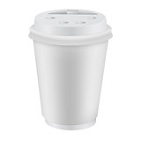 White Blank realistic coffee cup mockup