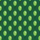 Green air balloons seamless pattern