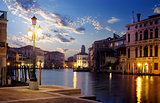 Sunset over grand canal