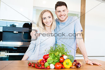 couple preparing food