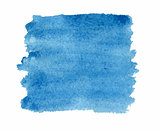Abstract blue watercolor background.