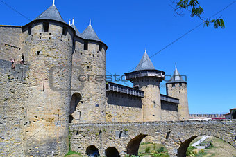 Carcassonne, medieval City walled in France