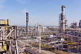 Refinery complex at summer daylight