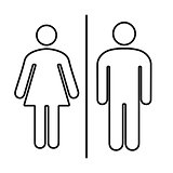 men and women toilet