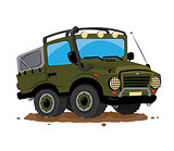 offroad 4x4 jeep cartoon