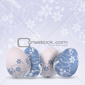 Decorative Easter egg background