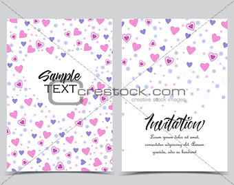 Background with heart decoration