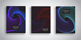 Brochure templates with abstract designs 