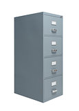 Filing cabinet on white background