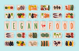 Vegan food and vegetables