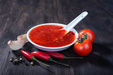 red hot sweet chilli sauce