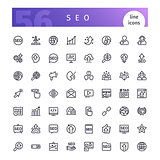 SEO Line Icons Set