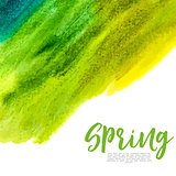 Abstract Design Spring Sale Banner Template. Vector Illustration