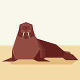 Flat design Walrus