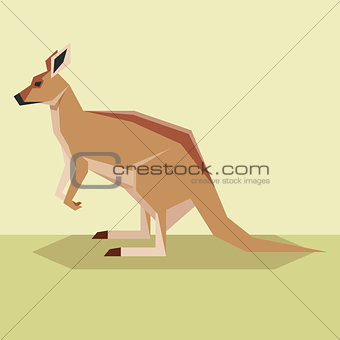 Flat design Kangaroo