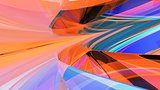 Curvy Abstract Background. 3d illustration