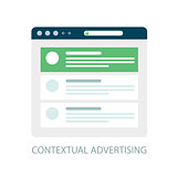 Pay Per Click icon, contextual advertising - ppc online marketin