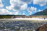 Bonneville Dam on Columbia River