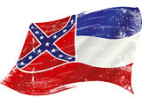 waving Mississippi grunge flag
