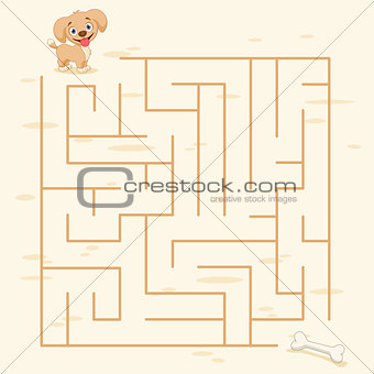 Maze Labyrinth Game,Vector Illustration