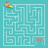 Maze Labyrinth Game,Vector Illustration