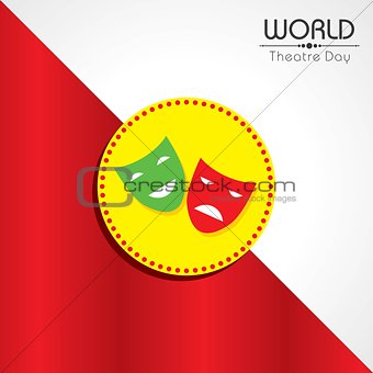 vector illustration for World Theatre Day design