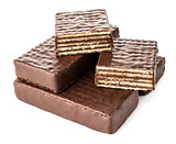 chocolate wafers with chocolate filling