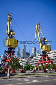 Construction crane, Puerto Madero, Buenos Aires