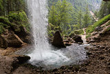 Upper Pericnik waterfall at Triglav national park, Julian Alps, Slovenia.