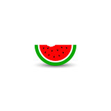 Watermelon fruit icon