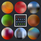 Abstract vector blurred design backgrounds pack