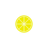 Half of lemon icon.