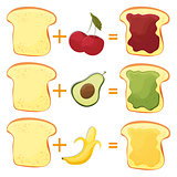 How Make Toast Ingredients for Classic Tasty American Fast Food