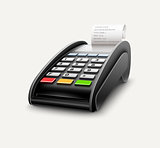 Bank terminal for payments by card processing