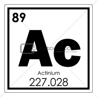 Actinium chemical element