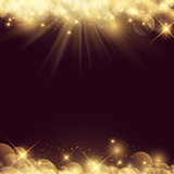 Abstract background with stars and bokeh lights 