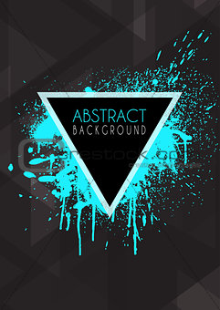 Abstract design background with grunge splatter