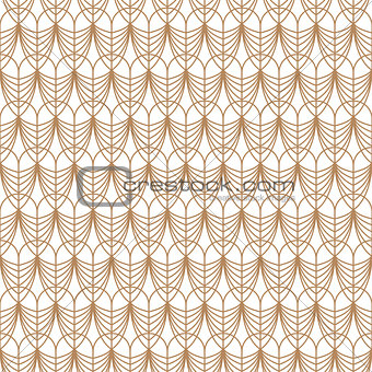 Art deco gold line geometric style pattern.