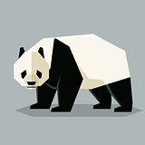 FLat geometric Giant Panda