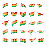 Bolivia flag, vector illustration