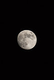 Waxing Gibbous Moon Portrait Photo Dimensions With Copy Space,