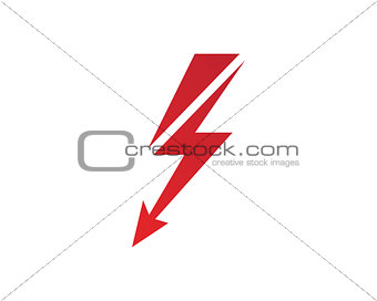 lightning icon logo and symbols